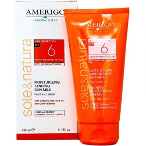 Latte Solare abbronzante e idratante SPF 6 da Amerigo