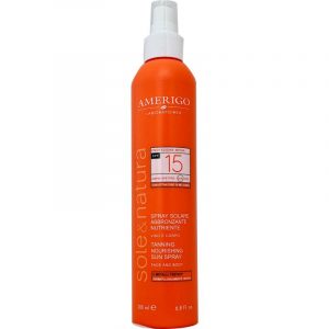 Spray solare abbronzante e nutriente spf 15